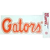 Florida Gators LARGE Orange Script White Decal