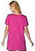 Women's Plus Size Shirred A-Line Tunic Classic Red,2X