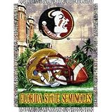 Florida State Seminoles NCAA Woven Tapestry Throw (Home Field Advantage) (48x60)