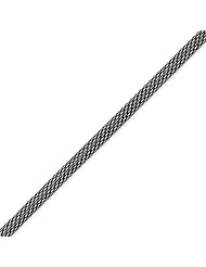 Sterling Silver Fancy Antiqued Mesh Necklace - 24 Inch