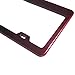 New Stainless Steel Powder Coated Red Universal Fit License Plate Frame