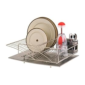 discount Zojila 'Rohan' Dish Rack Drainer  Utensil holder and Drain board, Stainless Steel Self Draining for sale