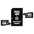 3C Pro 32GB 32G (16GB x 2) microSD microSDHC Card Class 6 with Dual Memory Stick Pro Duo Adapter - 3C16G_TF_C6x2_OEM5400 - Bulk