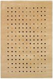 828 Himalayan Collection Contemporary Area Rug Beige, 100% Wool Hand-knotted.