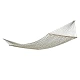 Outdoor Living : The Original Pawleys Island Rope Hammock Duracord Green and Tan Hammock