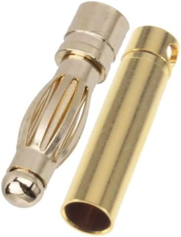 20 Pair 4.0mm Gold Male &amp; Female Bullet Connectors Plugs for Rc Battery Motor