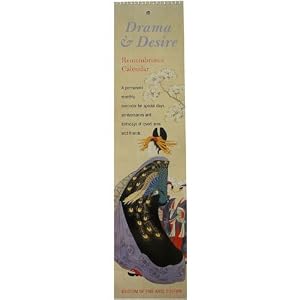 Drama and Desire Japanese Woodblocks Birthday and Event Calendar