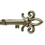Levolor Fleur Silhouette Rod Set, Burnished Brass, 3/4-Inch Diameter, 66 to 120-Inch Width