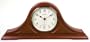 River City Clocks Radio-controlled Tambour Mantel Clock with Cherry Finish - 9 Inches Tall - Model # 801-394C