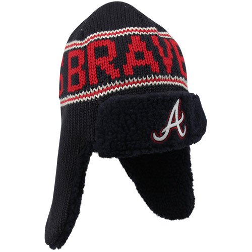 MLB Men's Atlanta Braves Yeti Knit (Navy, One Size)