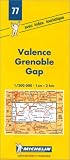 Carte routi&egrave;re : Valence - Grenoble - Gap, 77, 1/200000