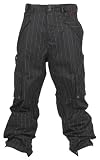 Four Square Zino Men s Snowboard Pants - Black Pinstripe