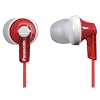 Panasonic RP-HJE120E-R Ergo Fit Ear Canal Headphones - Red