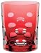 Nachtmann Skin Tumbler/Double Old Fashioned Glass, Gold-Ruby