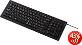 ELECOM �p���^�O���t��USB&PS/2�L�[�{�[�h ���{��104�L�[�t���L�[�{�[�h �u���b�N TK-UP04FPBK