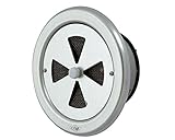 新協和 丸型レジスター 防火ダンパー付 SK-AR100D シルバー