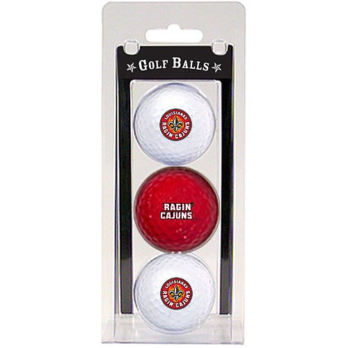 Louisiana Lafayette Ragin Cajuns Pack Of 3 Golf Balls From Team Golf
