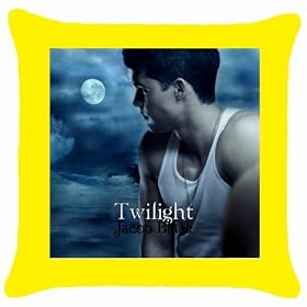 Throw Pillow Case Yellow of Twilight Jacob Black at the Beach