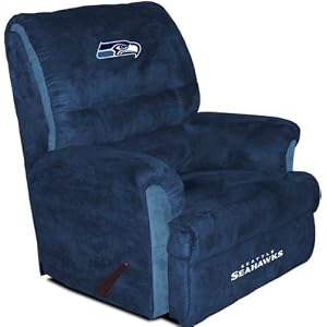 Buy Seattle Seahawks NFL Team Logo Furniture - Big Daddy Recliner By Baseline