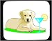 labrador40  - Decorated Mouse Pad with cocktail dog labrador drink