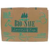 Bio Save RBR30125BO Paper Compostable Lawn Bags, 5-Count