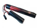 Flame Airsoft AEG 2 Cell 9.9v 1350mah 12C LiFePO4 Battery Pack