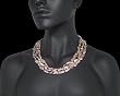 HinsonGayle DIVA Collection AAA Exotic Metallic 8-20mm Naturally Multicolored Keshi Cultured Pearl Rope Necklace (65 Inches)