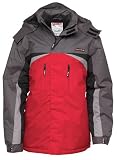 Kangaroo Poo Veste de Ski Homme Rouge/Anthracite Large