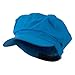 Cotton Elastic Newsboy Cap-Turquoise W15S51F