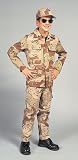 Boy's Four Pocket BDU Shirt Desert, Available in Various Sizes