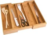 Lipper International 8892 Bamboo Expandable Utensil Organizer