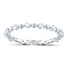 SILVERCLOSEOUT Rhodium Plated Sterling Silver Womans Cz Cubic Zirconia Thin Stacking Eternity Band Ring Size 4-9