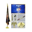 Wisconsin 3ft x 5ft Flag Flagpole Base and Tassel