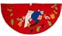 48" Santa's Got Presents! Whimsical Red Christmas Tree Skirt