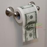 Money Toilet Paper $100 Bill Toilet Paper