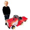 New Star Tractor with Trailer Ride-On Toy - Red