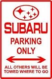 SUBARU PARKING sign street car auto import