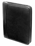 US Luggage/Solo Leather Zip-Around Bifold Padfolio (Black )