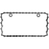 Buy Chrome Bike Chain Metal License Plate Frame by Custom Accessories