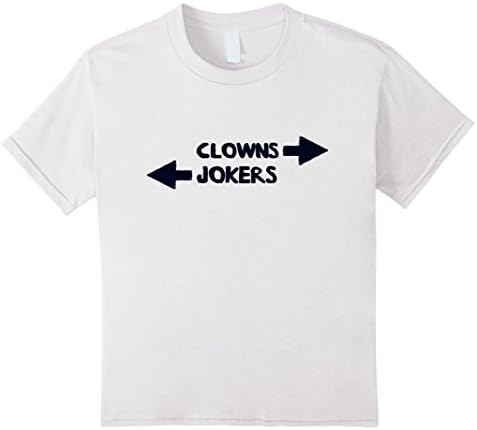 Kids Clowns to the Left, Jokers to the Right Funny T-Shirt 10 White