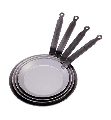 Steel Pancake Crepe Pan. 26cm diam, 10. Heavy quality steel
