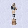 thoth statue egyptian god replica sculpture on plinth