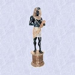thoth statue egyptian god replica sculpture on plinth