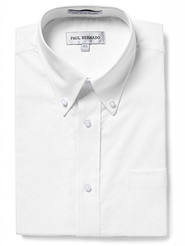 Paul Bernado Men's Short Sleeve Button-Down Oxford Shirt - Colors