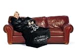 MLB Chicago White Sox Adult Comfy Throw, Officially Licensed Blanket with Sleeves by Northwest "Smoke" Design