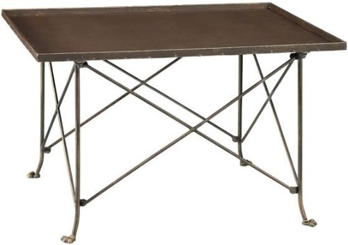 Perry Coffee Table, 31.5x20.75, BROWN PAINTED