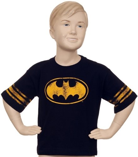  Batman Distressed Toddler Black T-shirt 2t