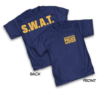 GOTHAM CITY P.D.: S.W.A.T. SWAT Police Department Batman T-Shirt
