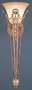 Fine Art Lamps European Crossroads 122150 Small 1-LT 60w (22"H x 7"W) Torchiere Lighting in Gold