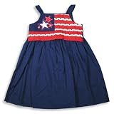 Picture Me by Austin & Ashley - Girls Sun Dress, Navy, White, Red